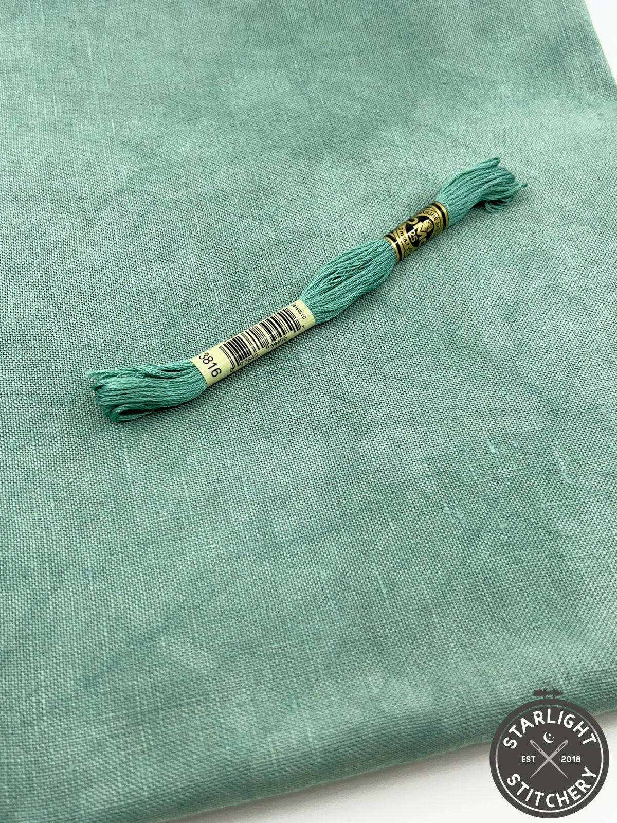 "Creme de Menthe" Needle Bling Designs - Hand Dyed Cross Stitch Fabric