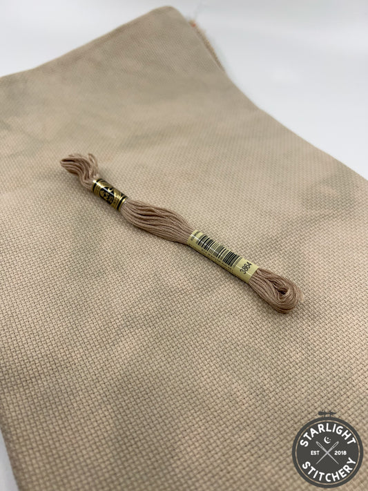 "Shrekie's Tan" Needle Bling Designs - Hand Dyed Cross Stitch Fabric