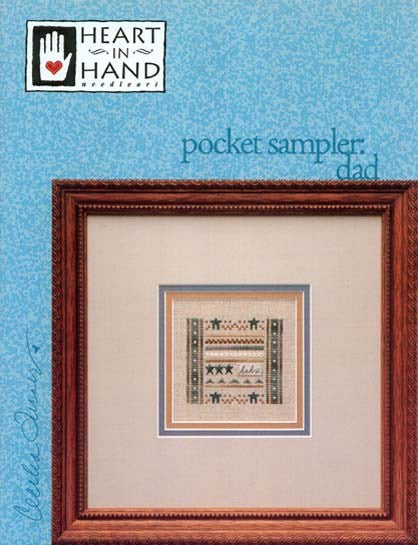 Dad (Pocket Sampler) - Heart in Hand - Cross Stitch Pattern