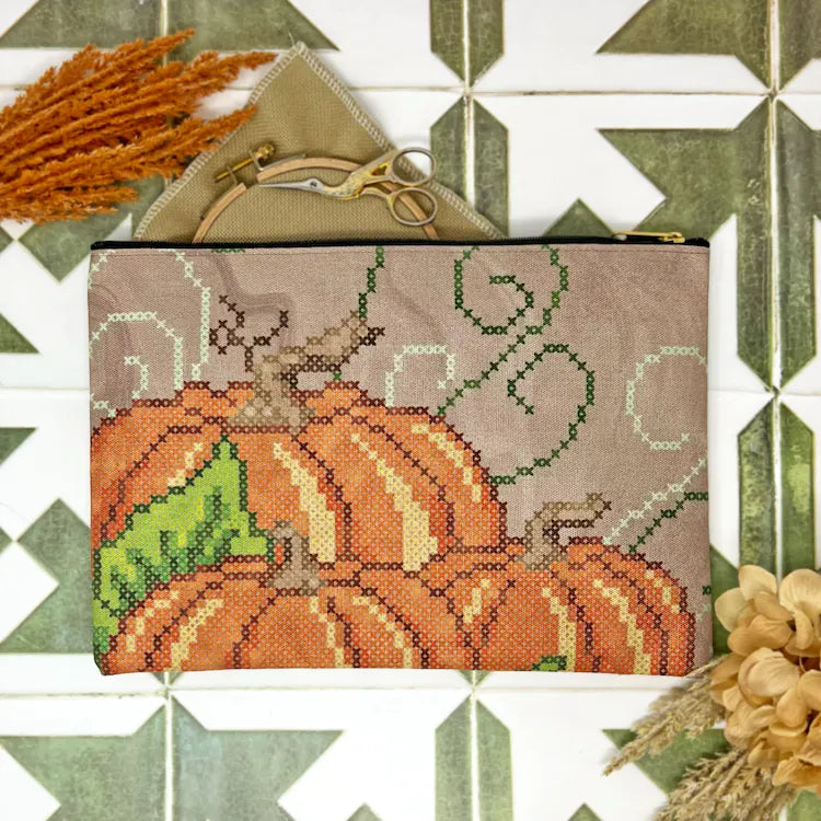 Pumpkin Patch Project Bag - Wild Violet Cross Stitch - Gifts