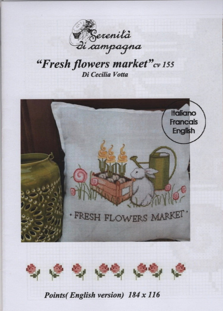 Fresh Flowers Market - Serenità di Campagna - Cross Stitch Pattern