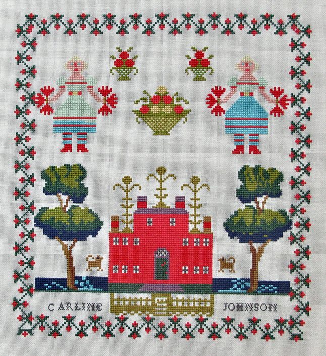 Pom-Pom Girls - Queenstown Sampler Designs - Cross Stitch Pattern