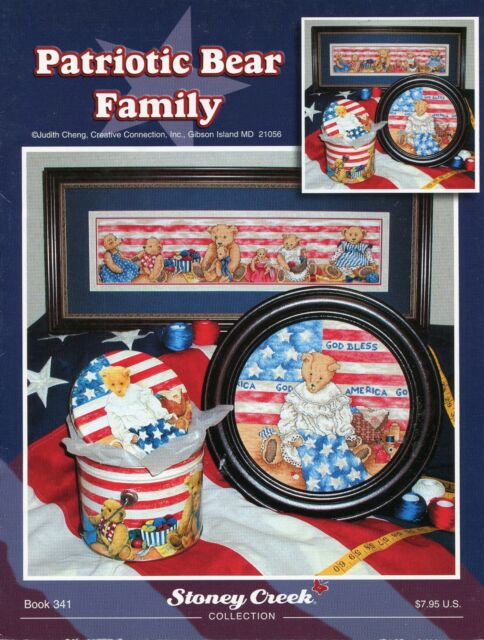Patriotic Bear Family - Stoney Creek Collections - Cross Stitch Pattern
