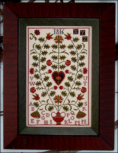 Scarlet Berries - Carriage House Samplings - Cross Stitch Pattern