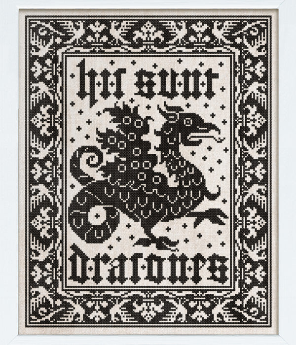 Here Be Dragons - Modern Folk Embroidery - Cross Stitch Patterns