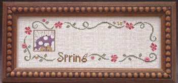 Spring Border + Umbrella Girl (Sneak Peek #1) - The Trilogy - Cross Stitch Pattern