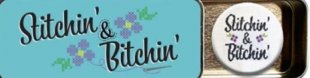 Spot Colors "Stitchin' & Bitchin'" Magnetic Needle Tin