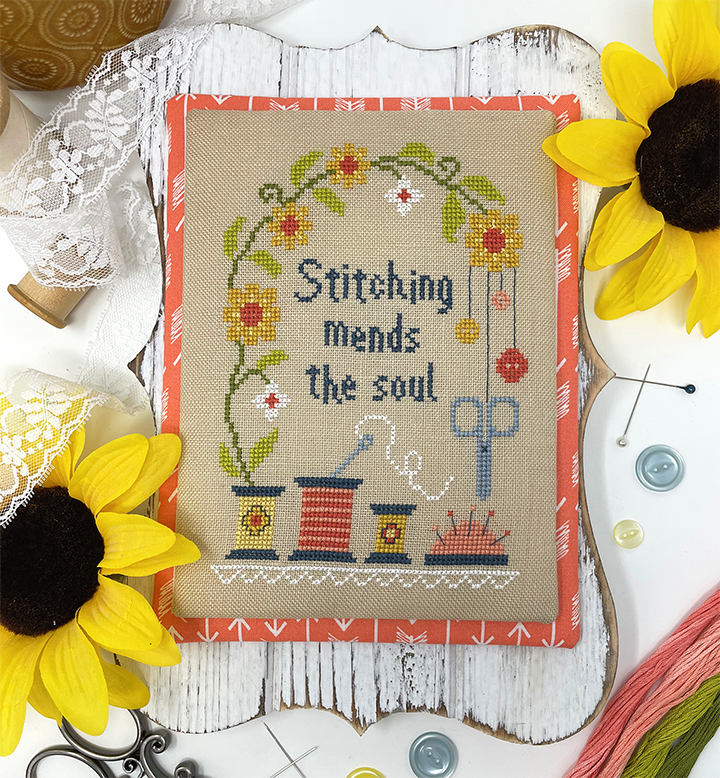 Stitching Mends - Tiny Modernist - Cross Stitch Pattern