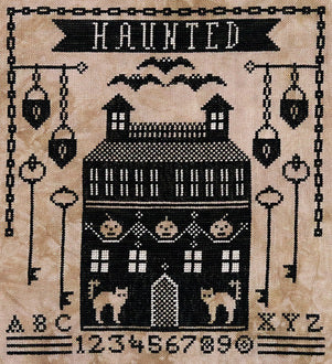 Haunted Manor House - Artful Offerings - Cross Stitch Pattern