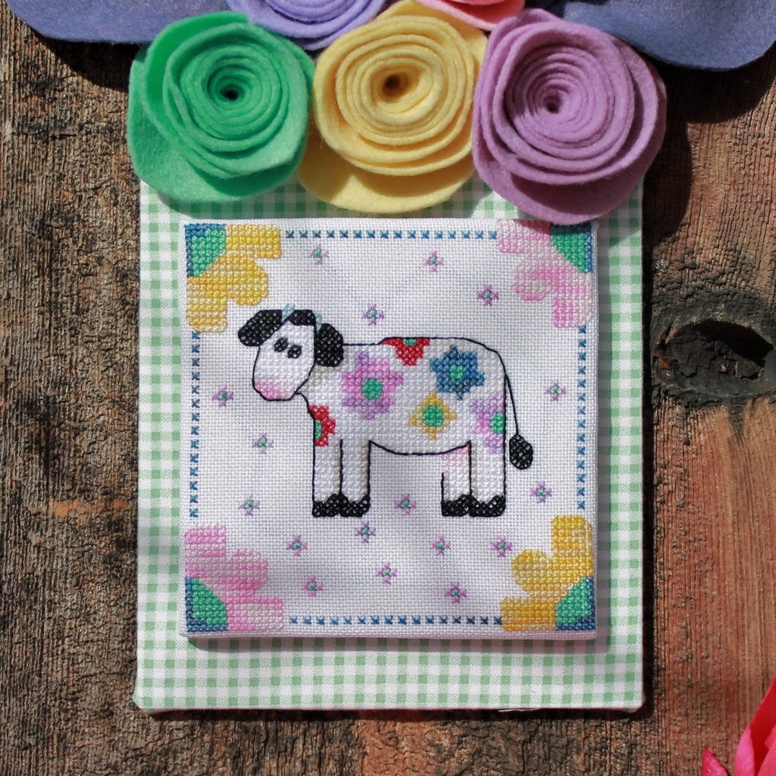 Flora Bloom (The Moo The Merrier) - LuHu Stitches - Cross Stitch Pattern