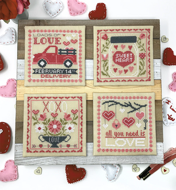 Valentine Signs - Tiny Modernist - Cross Stitch Pattern
